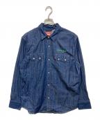 KENZO×LEVI'Sケンゾー×リーバイス）の古着「デニムウエスタンシャツ」｜インディゴ