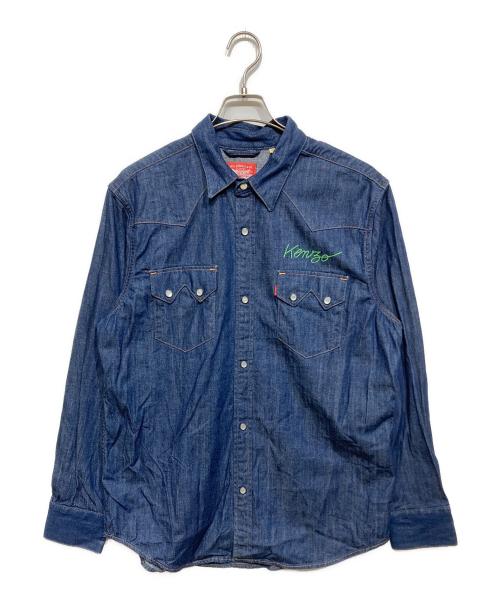 KENZO（ケンゾー）KENZO (ケンゾー) LEVI'S (リーバイス) デニムウエスタンシャツ インディゴ サイズ:Lの古着・服飾アイテム