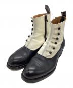 ROLLING DUB TRIOローリングダブトリオ）の古着「BUTTON BOOTS “BOYS”」｜ホワイト×ブラック