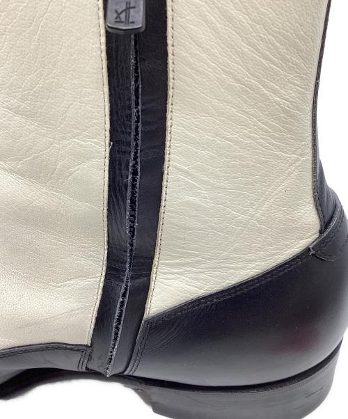 ROLLING DUB TRIO（ローリングダブトリオ）ROLLING DUB TRIO (ローリングダブトリオ) BUTTON BOOTS “BOYS” ホワイト×ブラック サイズ:8の古着・服飾アイテム
