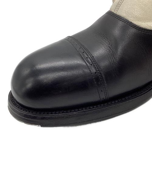 ROLLING DUB TRIO（ローリングダブトリオ）ROLLING DUB TRIO (ローリングダブトリオ) BUTTON BOOTS “BOYS” ホワイト×ブラック サイズ:8の古着・服飾アイテム