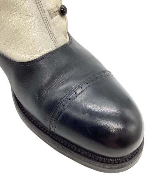 ROLLING DUB TRIO（ローリングダブトリオ）ROLLING DUB TRIO (ローリングダブトリオ) BUTTON BOOTS “BOYS” ホワイト×ブラック サイズ:8の古着・服飾アイテム