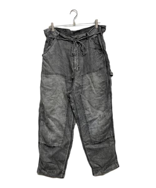 CAHLUMN（カウラム）CAHLUMN (カウラム) リネンデニム ペインターパンツ　1043390900039　 グレー サイズ:XLの古着・服飾アイテム