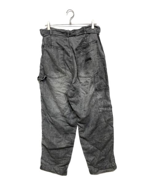 CAHLUMN（カウラム）CAHLUMN (カウラム) リネンデニム ペインターパンツ　1043390900039　 グレー サイズ:XLの古着・服飾アイテム