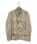 BOTTEGA VENETA（ボッテガベネタ）の古着「モーターサイクルジャケット」｜ベージュ