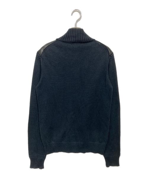 A.A.R（アール）A.A.R (アール) レザー切替ドライバーズニット ブラック サイズ:1の古着・服飾アイテム