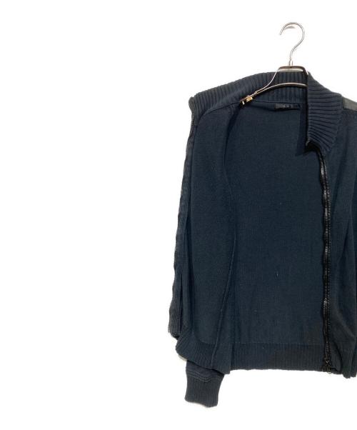 A.A.R（アール）A.A.R (アール) レザー切替ドライバーズニット ブラック サイズ:1の古着・服飾アイテム