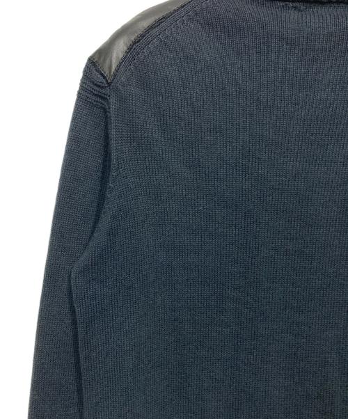 A.A.R（アール）A.A.R (アール) レザー切替ドライバーズニット ブラック サイズ:1の古着・服飾アイテム