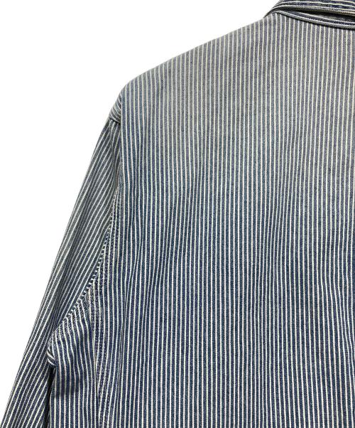UNION HERCULES MADE（ユニオン ヘラクレス メイド）UNION HERCULES MADE (ユニオン ヘラクレス メイド) CHORE JACKET ブルー×ホワイト サイズ:40の古着・服飾アイテム