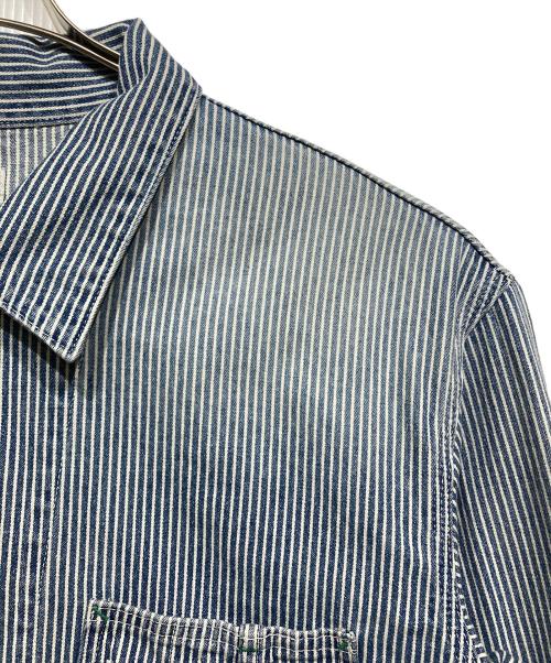UNION HERCULES MADE（ユニオン ヘラクレス メイド）UNION HERCULES MADE (ユニオン ヘラクレス メイド) CHORE JACKET ブルー×ホワイト サイズ:40の古着・服飾アイテム