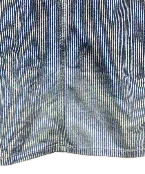 UNION HERCULES MADE（ユニオン ヘラクレス メイド）UNION HERCULES MADE (ユニオン ヘラクレス メイド) CHORE JACKET ブルー×ホワイト サイズ:40の古着・服飾アイテム