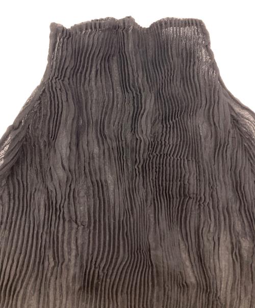 ISSEY MIYAKE（イッセイミヤケ）ISSEY MIYAKE (イッセイミヤケ) プリーツカットソー ブラック サイズ:2の古着・服飾アイテム