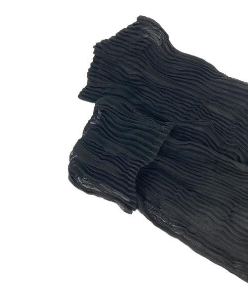ISSEY MIYAKE（イッセイミヤケ）ISSEY MIYAKE (イッセイミヤケ) プリーツカットソー ブラック サイズ:2の古着・服飾アイテム
