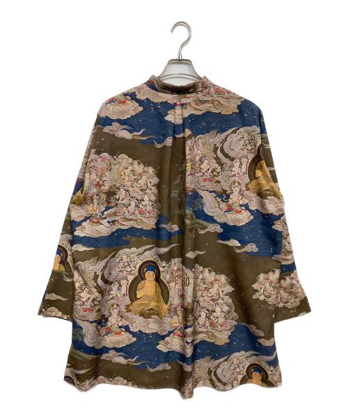&ellecy（アンドエルシー）&ellecy (アンドエルシー) 猫如来ワンピース ブラウン サイズ:Mの古着・服飾アイテム