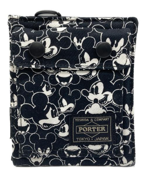 PORTER（ポーター）PORTER (ポーター) BEAMS BOY (ビームスボーイ) 2つ折り財布 ブラック×ホワイトの古着・服飾アイテム