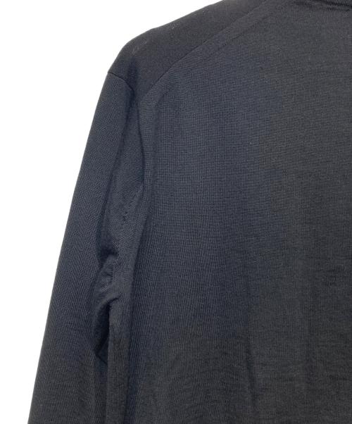 BATONER（バトナ―）BATONER (バトナ―) SUPERIOR HIGH GAUGE MERINO POLO ブラック サイズ:2の古着・服飾アイテム