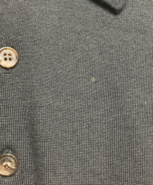 BATONER（バトナ―）BATONER (バトナ―) SUPERIOR HIGH GAUGE MERINO POLO ブラック サイズ:2の古着・服飾アイテム