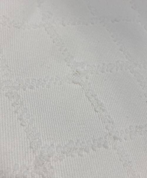 HIAND（ハイアンド）HIAND (ハイアンド) Crochet Pattern Overall Pants ホワイト サイズ:記載なしの古着・服飾アイテム