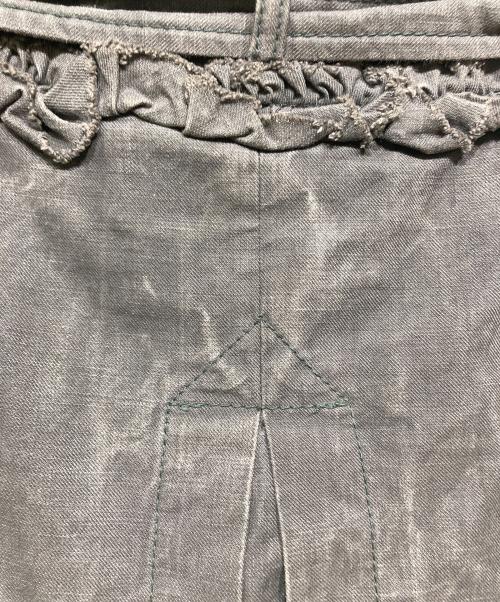 tricot COMME des GARCONS（トリココムデギャルソン）tricot COMME des GARCONS (トリココムデギャルソン) フリルデザインミリタリースカート グレー サイズ:Mの古着・服飾アイテム