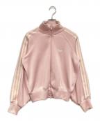 adidasアディダス）の古着「KNIT BALOON TRACK TOP」｜ピンク