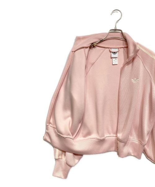 adidas（アディダス）adidas (アディダス) KNIT BALOON TRACK TOP ピンク サイズ:Lの古着・服飾アイテム