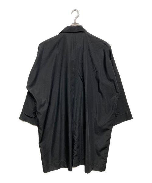 132 5. ISSEY MIYAKE（132 5. イッセイ ミヤケ）132 5. ISSEY MIYAKE (132 5. イッセイ ミヤケ) 比翼コート ブラック サイズ:3の古着・服飾アイテム