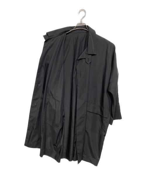 132 5. ISSEY MIYAKE（132 5. イッセイ ミヤケ）132 5. ISSEY MIYAKE (132 5. イッセイ ミヤケ) 比翼コート ブラック サイズ:3の古着・服飾アイテム