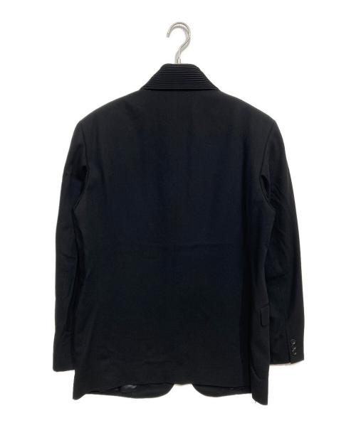 ISSEY MIYAKE MEN（イッセイミヤケメン）ISSEY MIYAKE MEN (イッセイミヤケメン) プリーツレイヤードテーラードジャケット ブラック サイズ:4の古着・服飾アイテム