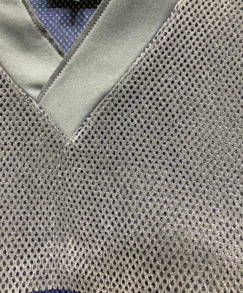 EMPORIO ARMANI（エンポリオ アルマーニ）EMPORIO ARMANI (エンポリオ アルマーニ) パンチングスウェット ネイビー×グレー サイズ:Sの古着・服飾アイテム