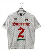 UMBRO×SUPREMEアンブロ×シュプリーム）の古着「Soccer Jersey Tシャツ」｜ホワイト