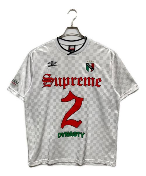 UMBRO（アンブロ）UMBRO (アンブロ) SUPREME (シュプリーム) Soccer Jersey Tシャツ ホワイト サイズ:Lの古着・服飾アイテム