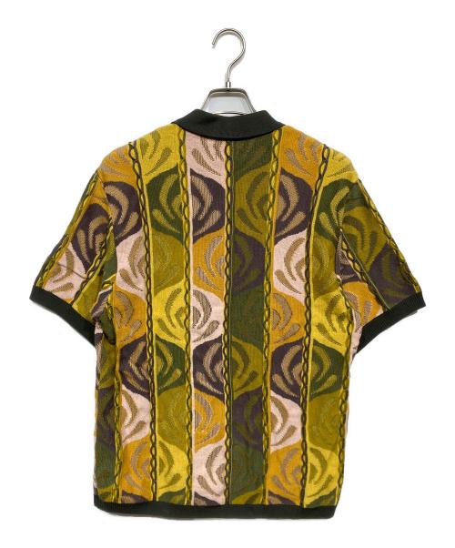 SUPREME（シュプリーム）SUPREME (シュプリーム) Abstract Textured Zip Up Polo グリーン サイズ:Mの古着・服飾アイテム