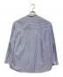 Graphpaper (グラフペーパー) BROAD STRIPE L/S OVERSIZED BAND COLLAR SHIRT ブルー×ホワイト サイズ:Free：12000円
