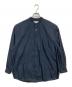 Graphpaper（グラフペーパー）の古着「Broad L/S Oversized Band Collar Shirt」｜ネイビー