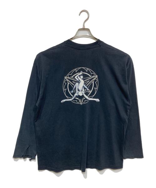 SCREEN STARS（スクリーンズスターズ）SCREEN STARS (スクリーンズスターズ) プリントカットソー ブラック サイズ:XLの古着・服飾アイテム