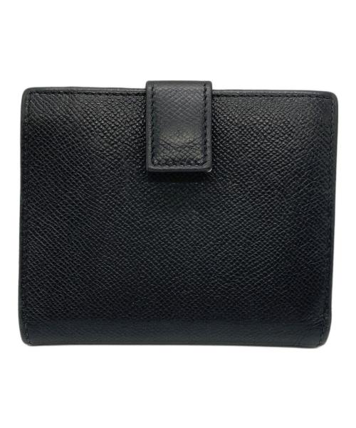 Salvatore Ferragamo（サルヴァトーレ フェラガモ）Salvatore Ferragamo (サルヴァトーレ フェラガモ) ガンチーニ2つ折り財布 ブラックの古着・服飾アイテム