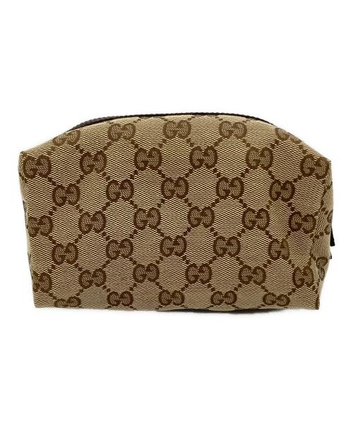 GUCCI（グッチ）GUCCI (グッチ) コスメポーチ ベージュの古着・服飾アイテム