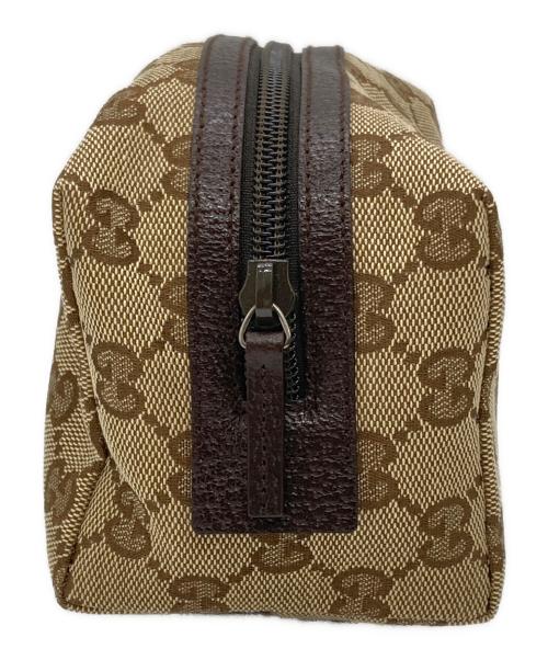 GUCCI（グッチ）GUCCI (グッチ) コスメポーチ ベージュの古着・服飾アイテム