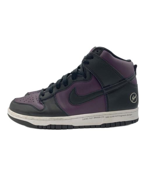 NIKE（ナイキ）NIKE (ナイキ) FRAGMENT DESIGN (フラグメントデザイン) Dunk High City Pack Beijing ブラック×パープル サイズ:27の古着・服飾アイテム