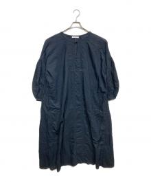 house of lotus（ハウスオブロータス）の古着「装飾コットンワンピース」｜ネイビー
