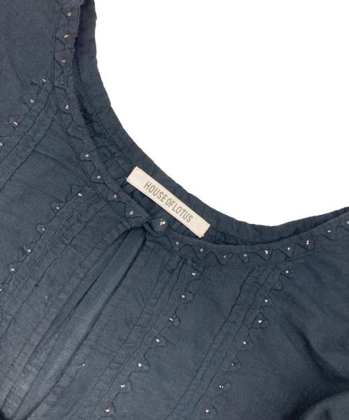 house of lotus（ハウスオブロータス）house of lotus (ハウスオブロータス) 装飾コットンワンピース ネイビー サイズ:Mの古着・服飾アイテム
