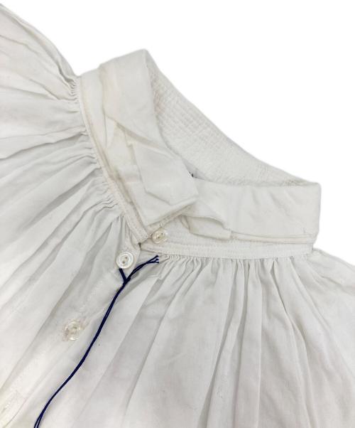 yunahica（ユナヒカ）yunahica (ユナヒカ) コットンフリルギャザーシャツ ホワイト サイズ:1の古着・服飾アイテム