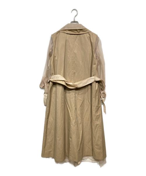 Ameri（アメリ）Ameri (アメリ) 4WAY シアードッキングトレンチコート ベージュ サイズ:Mの古着・服飾アイテム