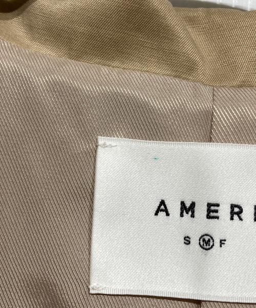 Ameri（アメリ）Ameri (アメリ) 4WAY シアードッキングトレンチコート ベージュ サイズ:Mの古着・服飾アイテム