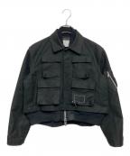 sacai×WTAPSサカイ×ダブルタップス）の古着「Cotton Back Satin x Nylon Twill Jacket」｜ブラック