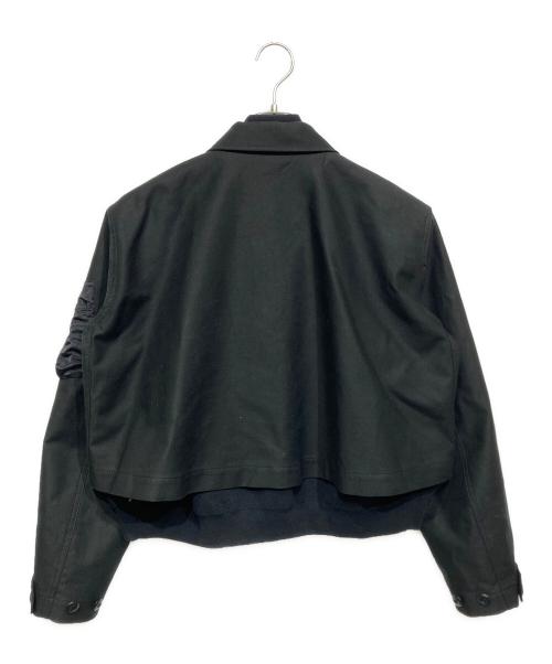 sacai（サカイ）sacai (サカイ) WTAPS (ダブルタップス) Cotton Back Satin x Nylon Twill Jacket ブラック サイズ:2の古着・服飾アイテム