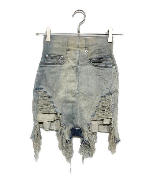 DRKSHDW（ダークシャドウ）DRKSHDW (ダークシャドウ) Denim Dirt Cutoff Shorts インディゴ サイズ:XSの古着・服飾アイテム