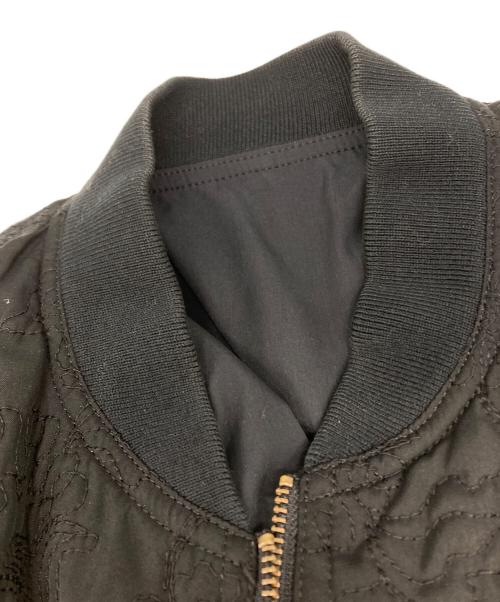HOMME DE NUIT（オム・ドゥ・ニュイ）HOMME DE NUIT (オム・ドゥ・ニュイ) 刺繍ボンバージャケット ブラック サイズ:46の古着・服飾アイテム