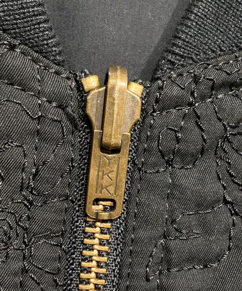 HOMME DE NUIT（オム・ドゥ・ニュイ）HOMME DE NUIT (オム・ドゥ・ニュイ) 刺繍ボンバージャケット ブラック サイズ:46の古着・服飾アイテム
