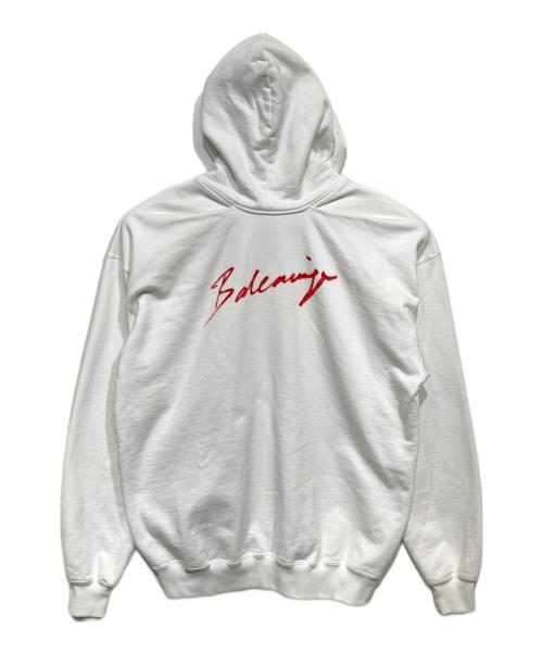 BALENCIAGA（バレンシアガ）BALENCIAGA (バレンシアガ) バックロゴジップパーカー ホワイト サイズ:XSの古着・服飾アイテム